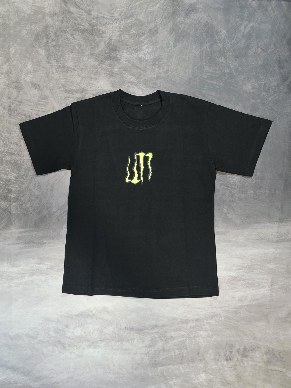 Urban Outfitters Black Tee with Neon Green Graphic